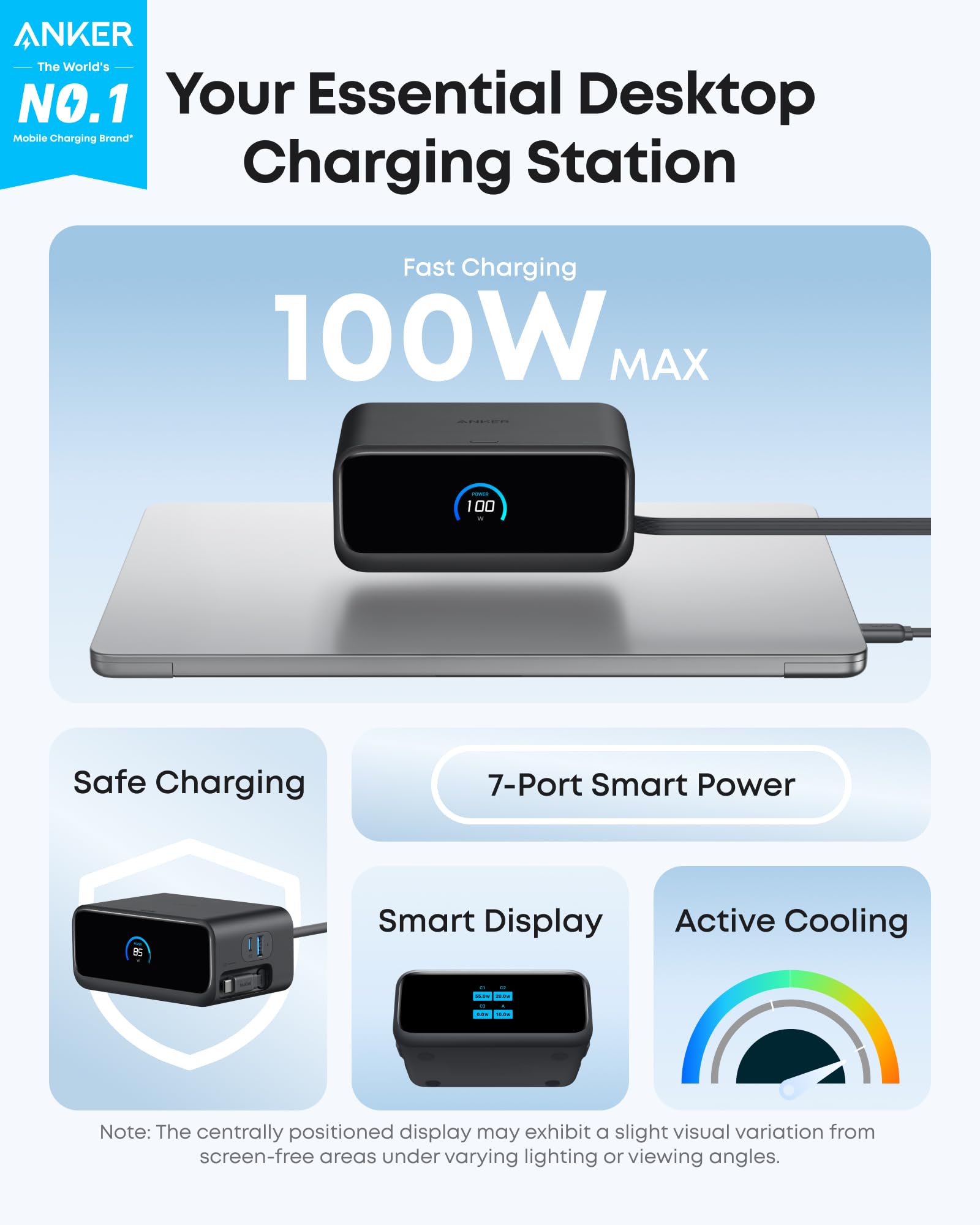 Amazon.com: Anker Nano Charging Station, 100W 7-in-1 Power Strip
